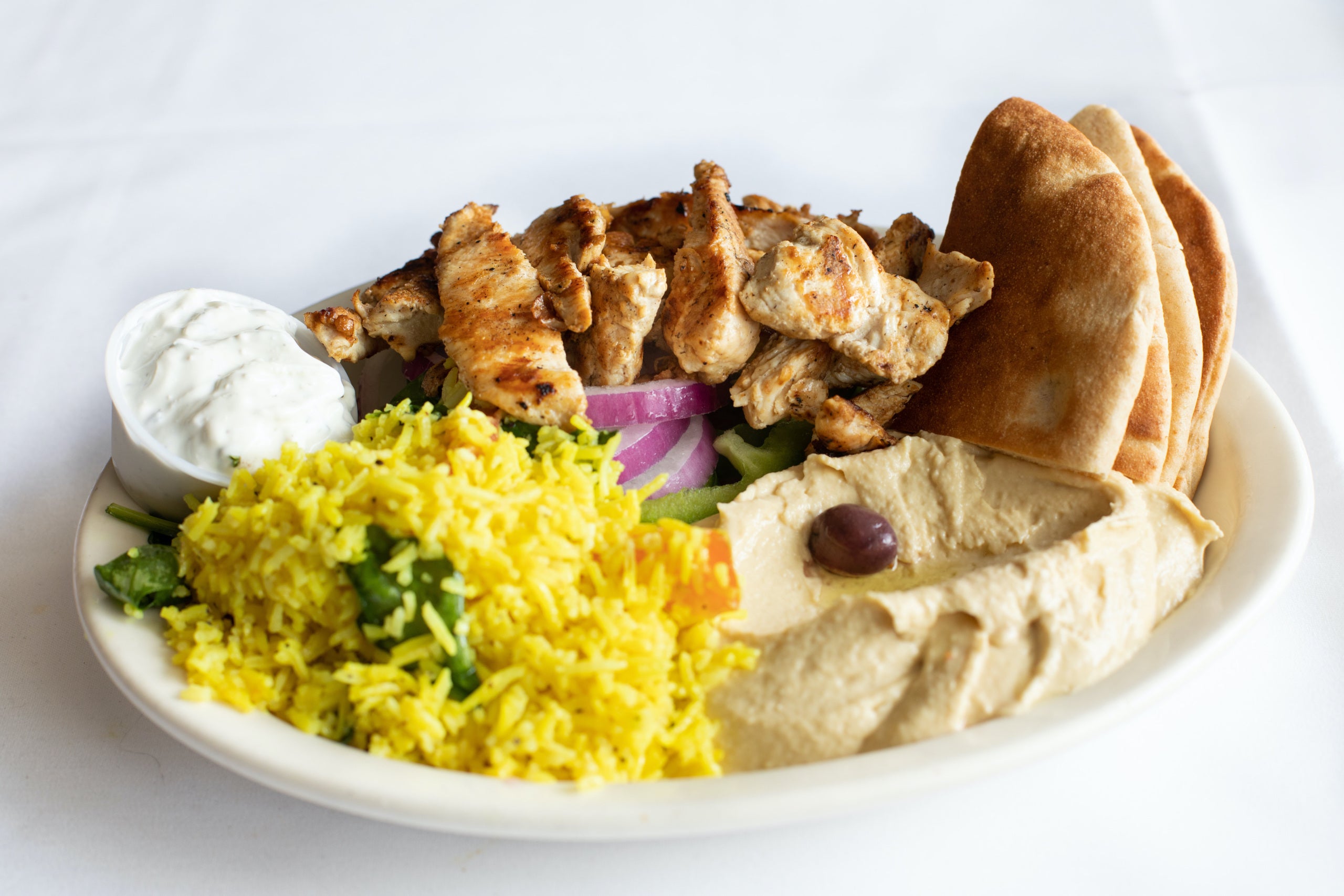 Chicken Gyro Platter Mediterranean Deli